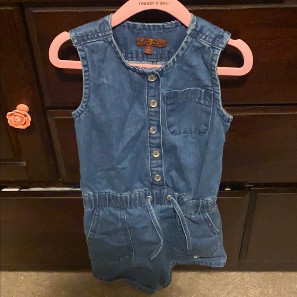 Jean Short Romper